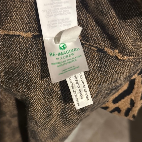 J. Crew Brown and Black Blazer‎ with Leopard Print 3/4 sleeve - Picture 7 of 7